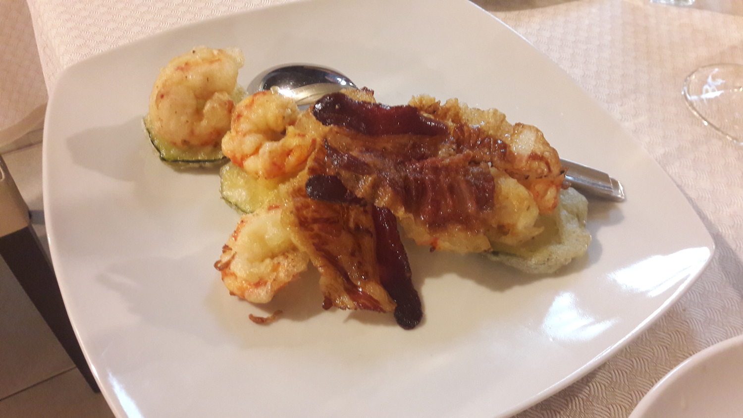 gamberi in tempura
