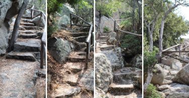 sentiero tra rocce