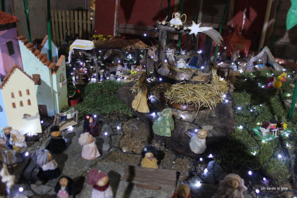 Dettaglio del presepe Mesu Idda